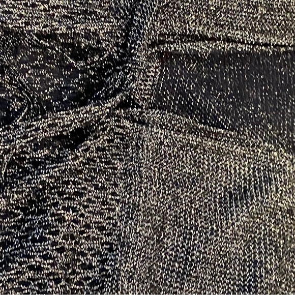 NWOT Victoria's Secret Black and Gold Knit Coverup with tie and fringed hem - XS - Picture 6 of 14